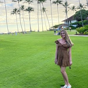 Princess Polly DANIELA MINI DRESS CHOCOLATE BROWN size 6